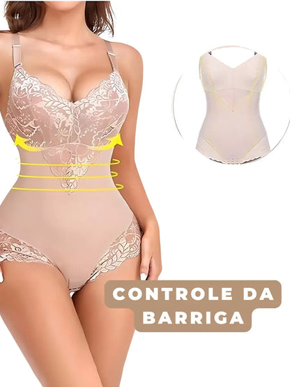 Body Modelador Renda Contour Luxe