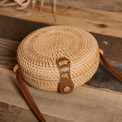 Bolsa de Palha Redonda Rattan | Marea