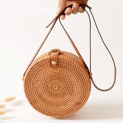 Bolsa de Palha Redonda Rattan | Marea